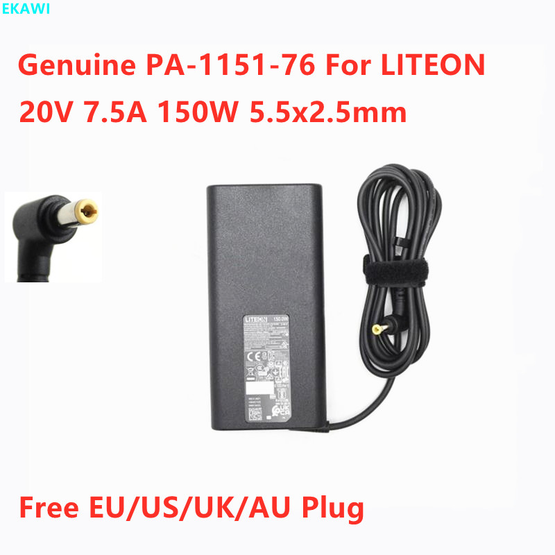 Genuine LITEON PA-1151-76 20V 7.5A 150W AC Adapter For HASEE MSI Laptop Power Supply Charger
