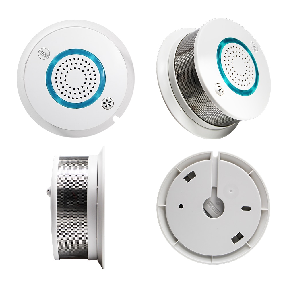 2-in-1 Smart Wireless WIFI+APP Fire Smoke &amp; Temperature Sensor Wireless Smoke Temperature Detector Home Security Alarm System