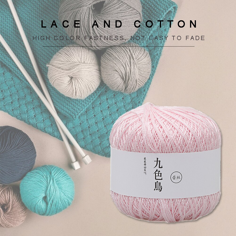 1 Roll Two Strands Soft Cotton Rope DIY Knitting Weaving Twine Thread Cord Yarns Scarf Sweater Eco-friendly