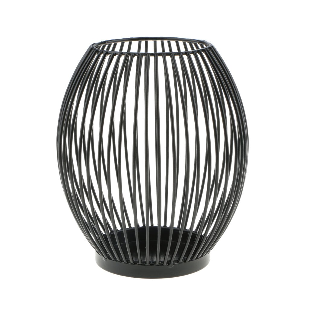 Fer creux lanterne ombre bougie porte-Cage chandelier décor à la maison pièce maîtresse