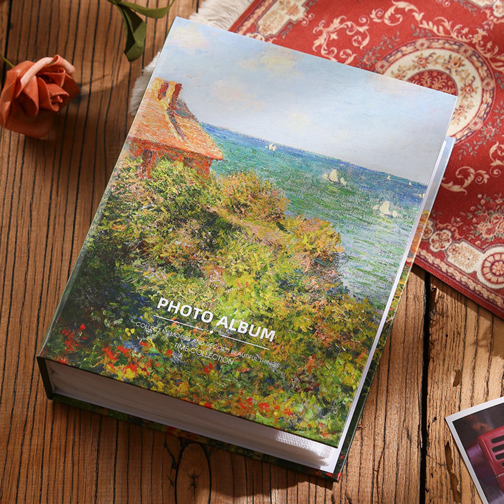 Álbum de fotos con 100 bolsillos, cubierta de artista para fotos de 5/6/7 pulgadas, colección Polaroid, álbum familiar, libro conmemorativo, para niños y mujeres: YELLOW