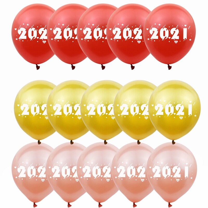 10 stk 12 tommer glade år tal trykt latex balloner år tema fest dekoration balloner