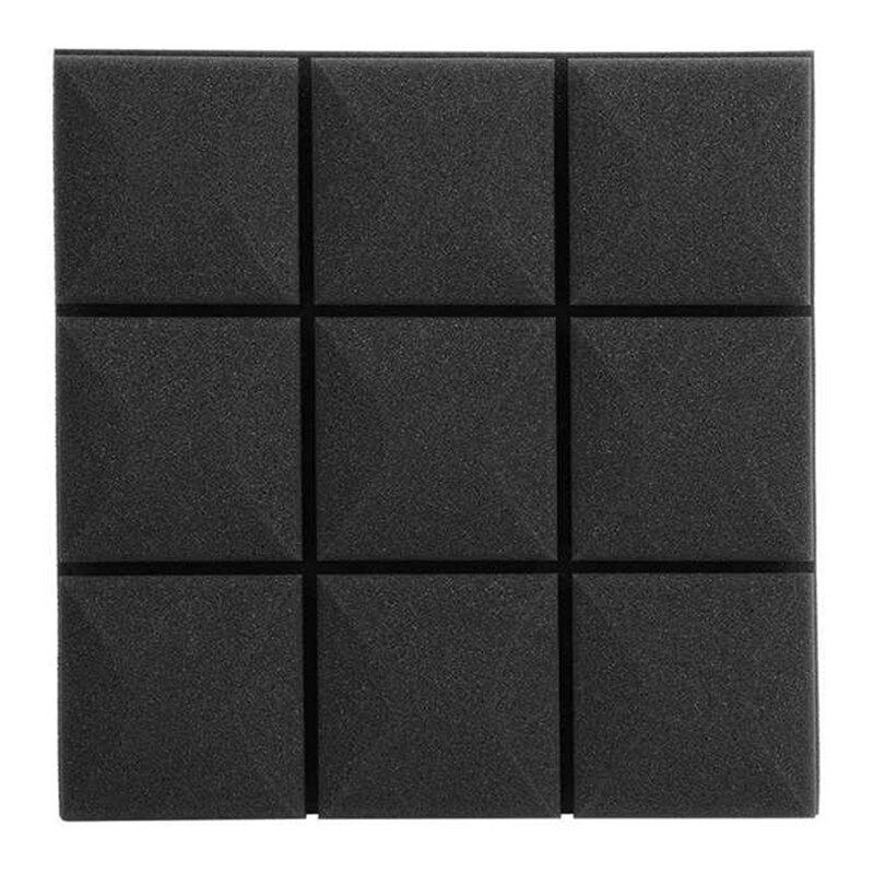 5Pcs Akoestisch Schuim Panelen, Studio Geluiddicht Wedge Tegels, Geluid Panelen Isolatie Absorberen, 9 Blok Paddestoel