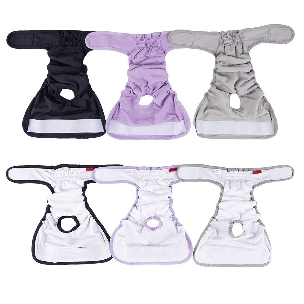 Couches pour chiens mâles et femelles, sous-vêtements menstruels, culottes de contraction réutilisables, culottes hygiéniques pour petits et grands chiens