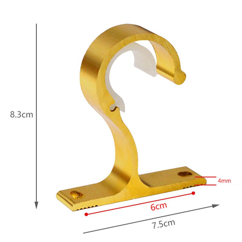Vorhang Stangen Halterung Aufhänger Haken Stange Unterstützung Klemme Querlatte Befestigungs Clip Wand Haken Organizer Schienen Rack Hause Lagerung