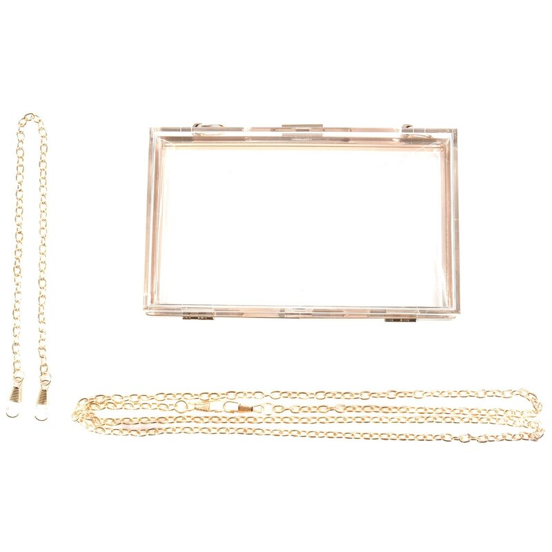 Süße, durchsichtige acryl-Kupplung, umhängetasche, abendtasche für damen