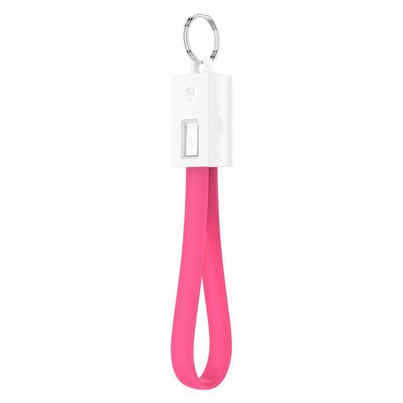 Micro Usb Type C Fast Charger Sync Gegevens Multifunctionele Powerbank Sleutelhanger Type-C Kabel Voor Xiaomi Mi5 samsung S10 S9 Plus Cord: Pink / For Micro USB Cable