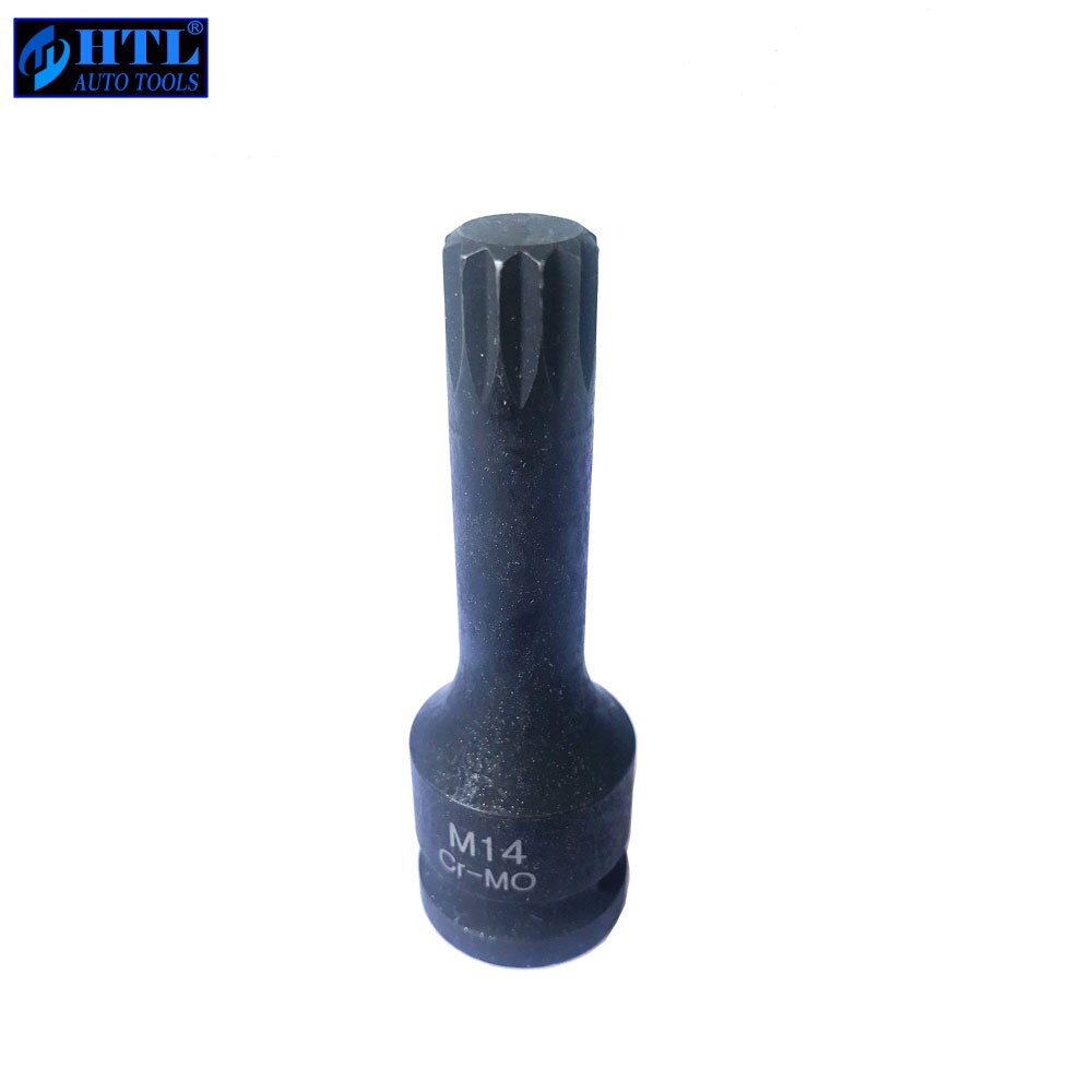 (1PC) 1/2" DR.Impact Spline Bit Socket Set M13 M14 M15 M16 M18 78mm length: M14