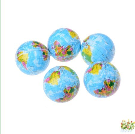 Relief World Map Foam Bal Atlas Globe Palm Bal Planeet Aarde 1pcs knijp oyuncak slime gadgets squeeze antistress Stress: Default Title