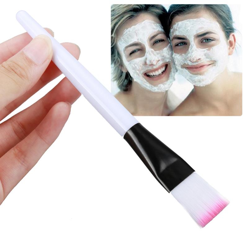 1pc ansiktsmask borste mask lera blandningsborste muti-color mjukt hår silikon mask borste kvinnor gör det själv hud ansiktsvård verktyg
