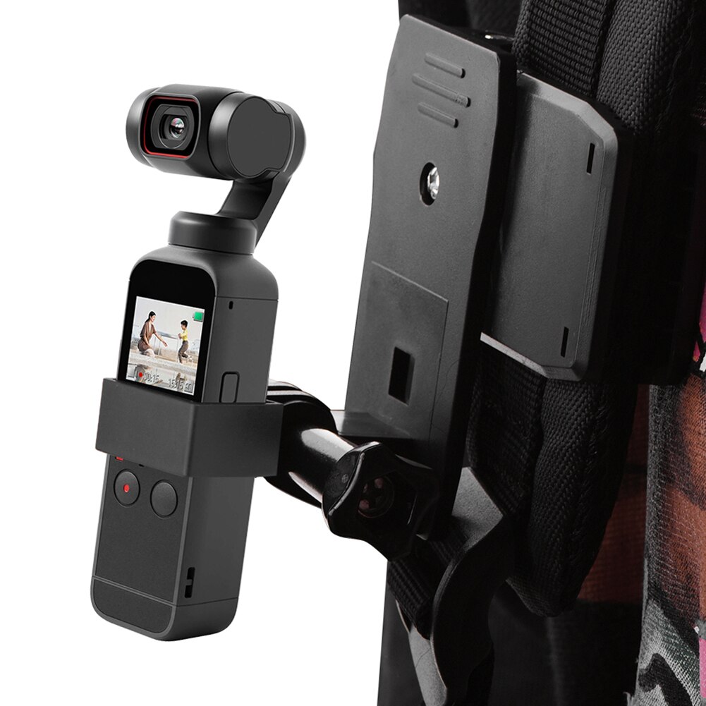 Rucksackgurt-befestigungsclip mit erweiterungsbügel und rändelschraube für dji pocket 2 handheld-gimbal-kamerazubehör