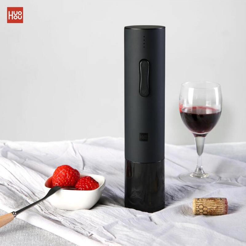 Xiaomi Mijia Huohou Automatische Rode Wijn Fles Opener Elektrische Kurkentrekker Foliesnijder Cork Out Tool 6 s Open 550 mah batterij
