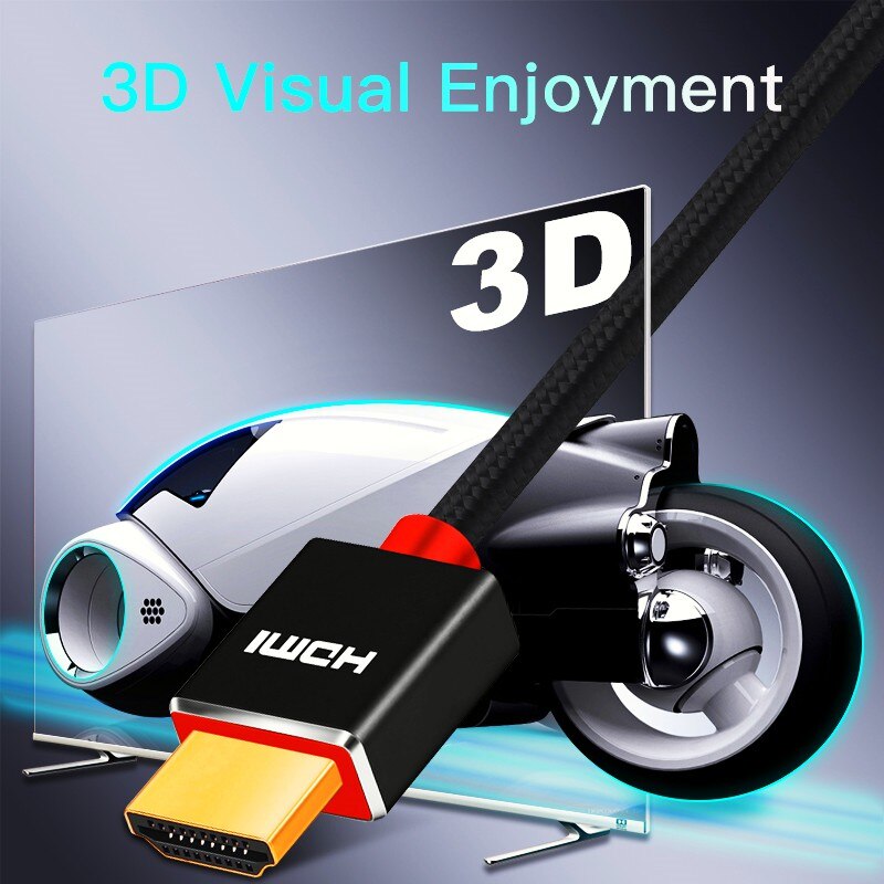 Lungfish HDMI Cable High speed 1080P 3D gold plated cable hdmi for HDTV XBOX PS3 Laptop computer cable 1m 2m 3m 5m 10m 15m 20m