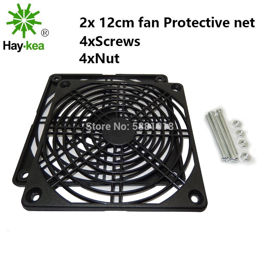 Router Koelventilator Diy Pc Cooler Tv Box Draadloze Stille Stille Dc 5V Usb Power 120Mm Fan 120X25Mm 12Cm W/Schroeven Beschermende Netto: Protection net