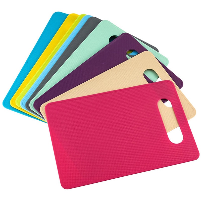 Tabla de cortar de plástico antideslizante, tabla para picar alimentos al aire libre, Camping, cocina esmerilada, verduras, frutas, carnes, pan, bloque de corte