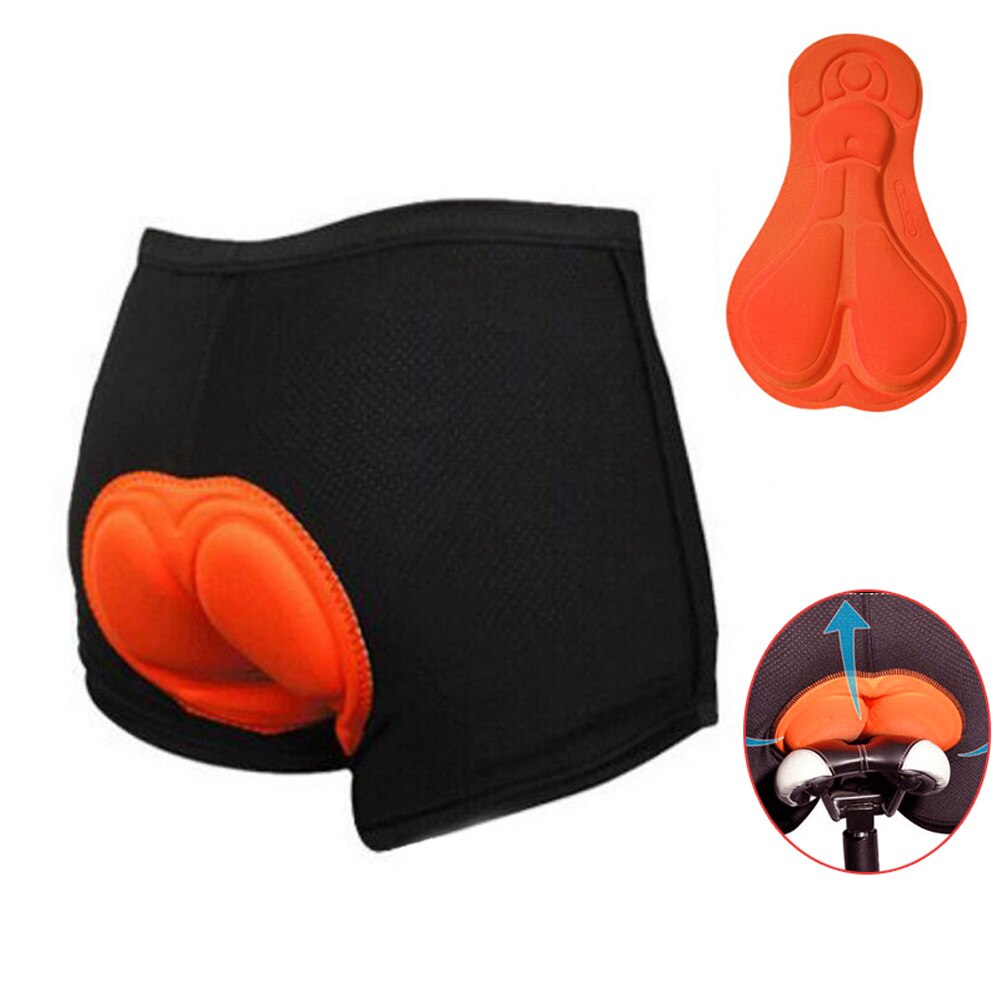 Mænd 3d polstret gel åndbar cykelshorts fitness sport undertøj cykel shorts cykel korte bukser sek 88: Orange / S