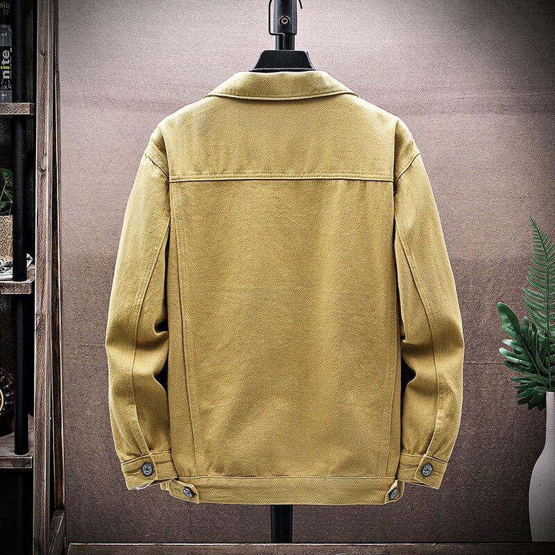 Chaqueta vaquera Rosa pura para hombre, Cazadora bomber de , prendas de vestir exteriores