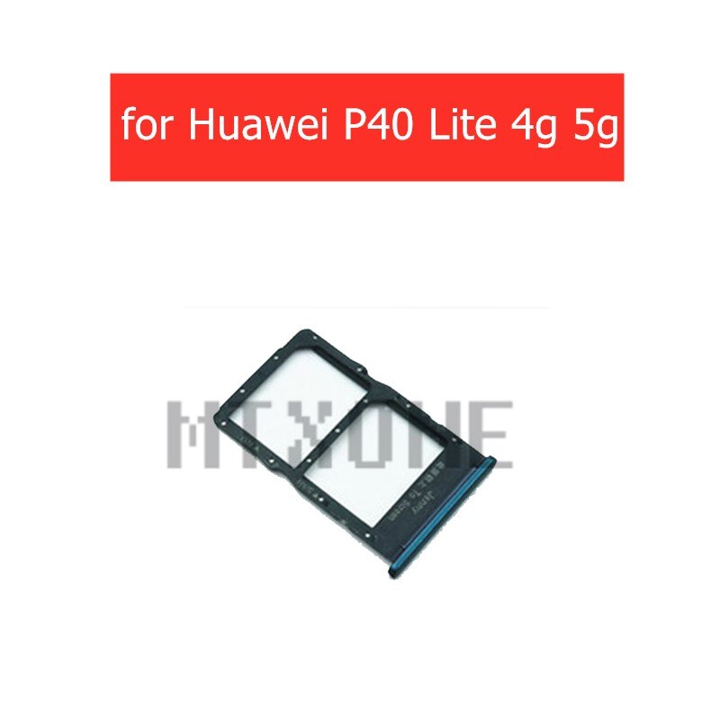 Voor Huawei P40 Lite 4G 5G Kaart Lade Houder Micro Sim Nano Sim Sd Card Kaartslot Adapter houder Reparatie Onderdelen