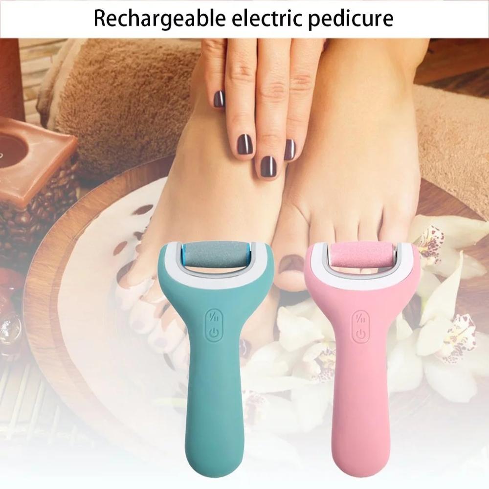 100-240V USB Rechargeable Electric Pedicure Tools Foot Care Tool Foot Callus Remover Velvet Smooth Machine For Foot Heel Skin