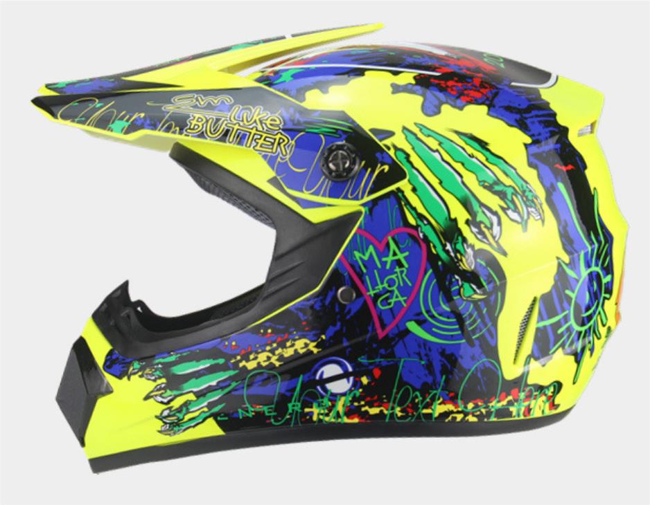 Mat Zwart Helm Kind Baby Latka Motocross Full Body Protect Armor Moto Helm Knie Elleboog Guard Hoofd protector Fietsen combin