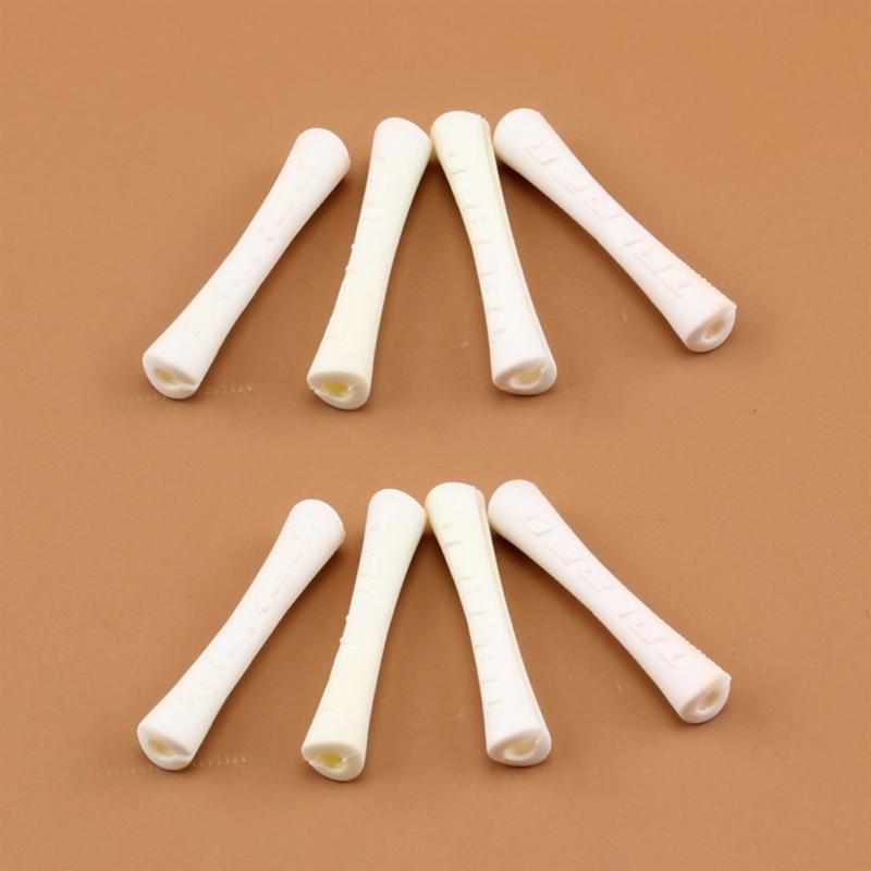 4 Stks/partij Bike Brake Draad Beschermhoes Rubber Pijp Shift Brake Line Cover Fiets Draad Eindkap Kabel Protector Cover: White