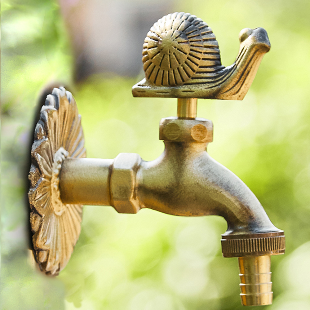304 Rvs Tuin Kraan Binnenplaats Outdoor Kranen Antivries Kraken Kolom Water Kraan Wasmachine Creatieve Kranen: green