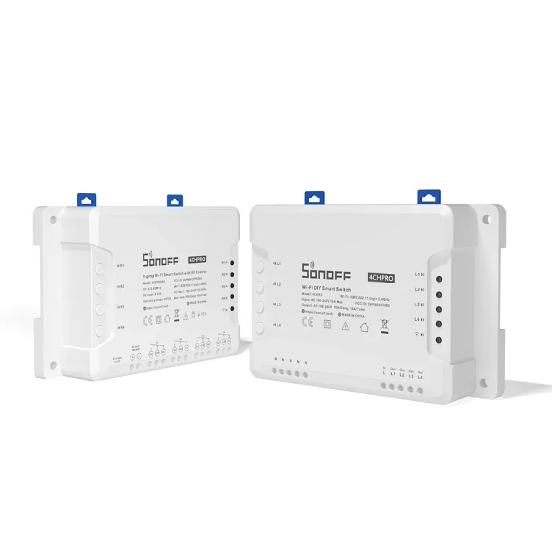 Sonoff 4CH R3/PRO R3 Montaggio a 4 vie WiFI Wireless Smart Switch 433MHZ Relè interruttore remoto Funziona con Alexa Google Home