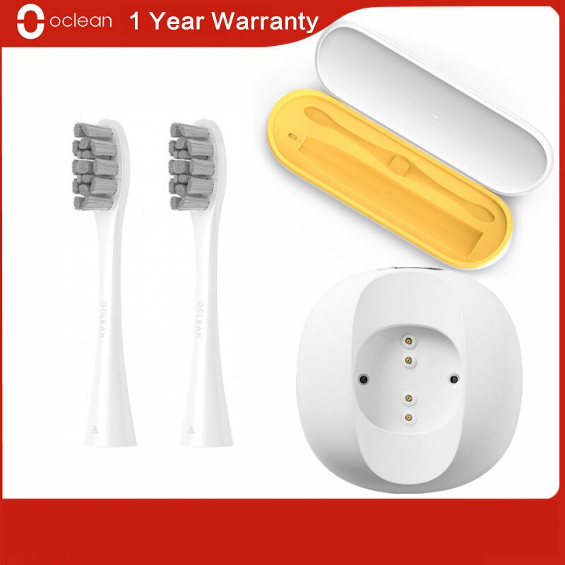 Original oclean caso de viagem caixa 2-em-1 design escova de dentes elétrica base de carregamento pw01 substituição cabeça da escova para oclean x/z1: MULTI