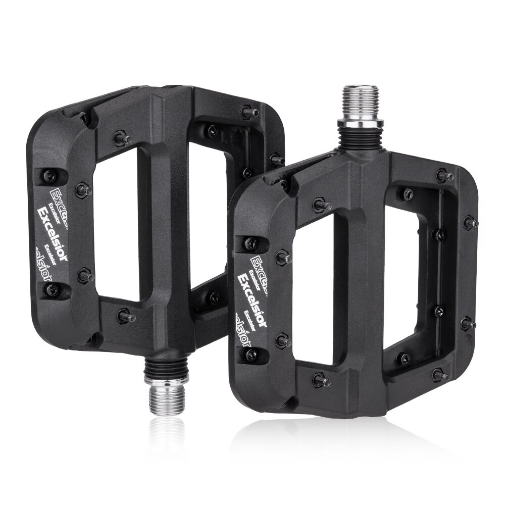 Pedales antideslizantes para bicicleta de montaña, plataforma plana, 9/16 pulgadas