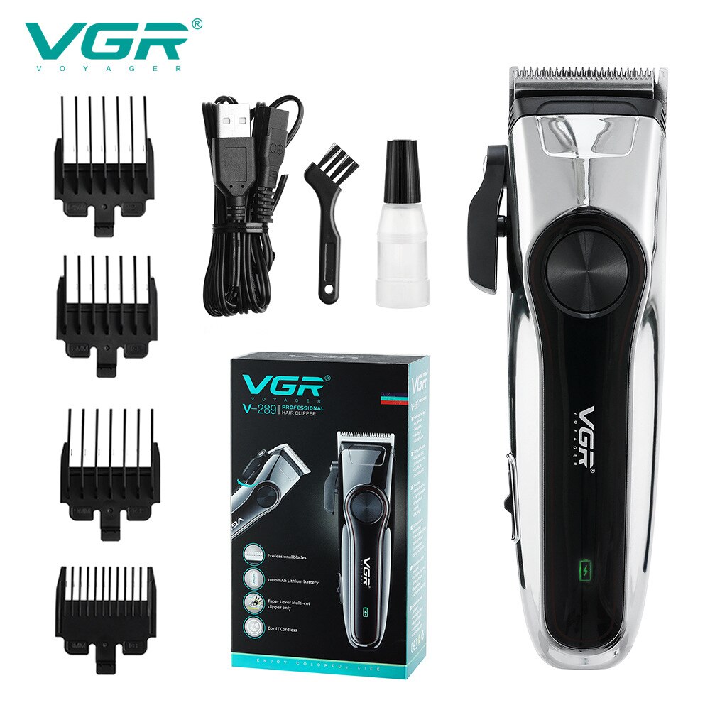Vgr V289 Tondeuse Professionele Kapper High-Power Scharen Haar Scheerapparaat Huishoudelijke Trimmer Voor Mannen Persoonlijke Verzorging Vgr v-289