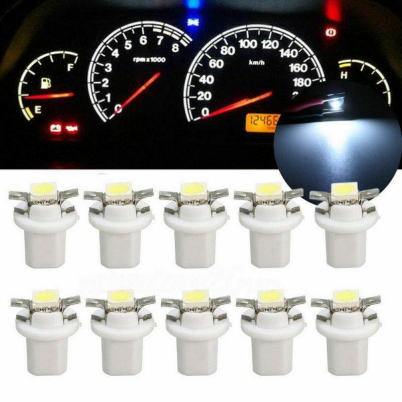 10Pcs/lot LED T5 COB SMD Car Dashboard Light Ambient Light Panel Bulb Auto Car Instrument Light Indicator Lamp Car Accessories: 10pc white