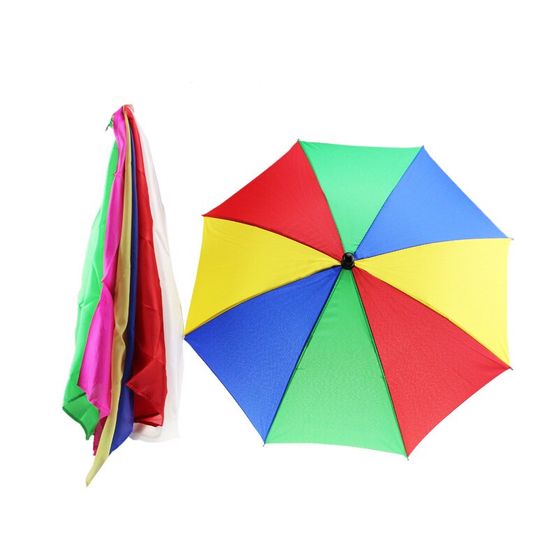 1 set 40cm magische sjaals verwissel de paraplu  (1 stuks paraplu  +6 stuks zijde) goocheltrucs straat podium feest magie accessoire