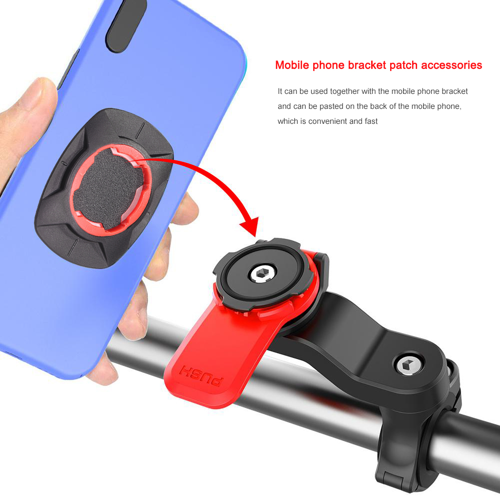 Motorrad Fahrrad Telefon Halter Quad Lock Stoßdämpfer Telefon Halterung Vibration Dämpfer Selbst Lock Anti-shake für 143A 146A 148A Bh