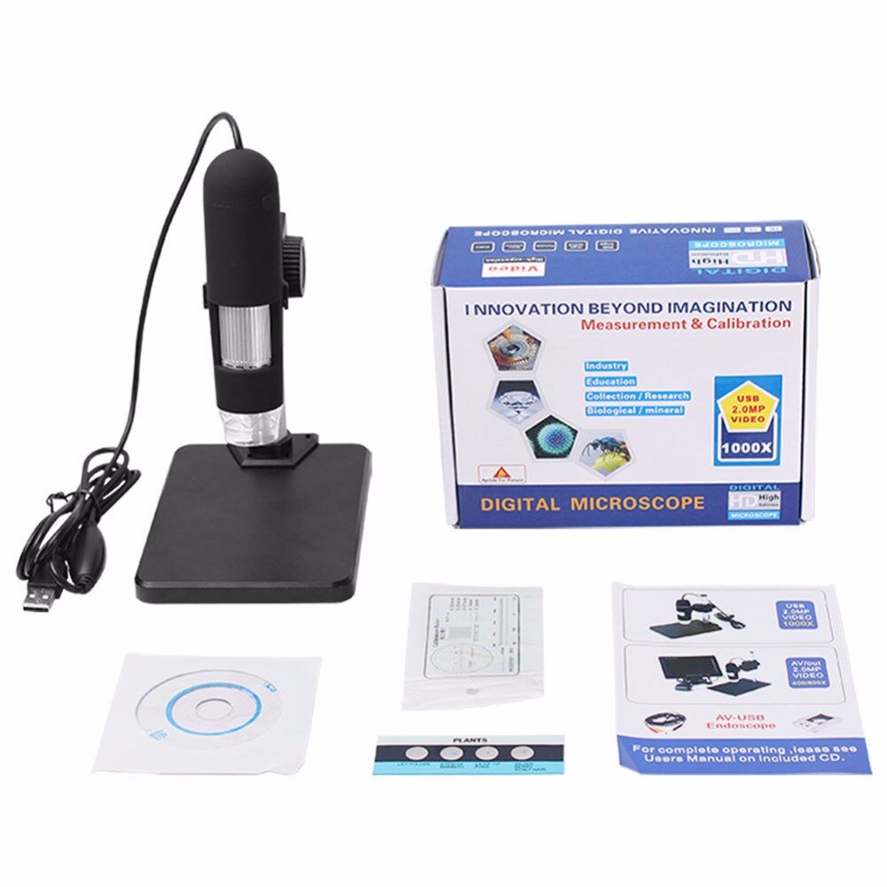 1000X Digital Mikroskop USB Mikroskop Lupe Mit 8 LED-leuchten Mikroskop Endoskop Lupe Video Kamera Für praktisch