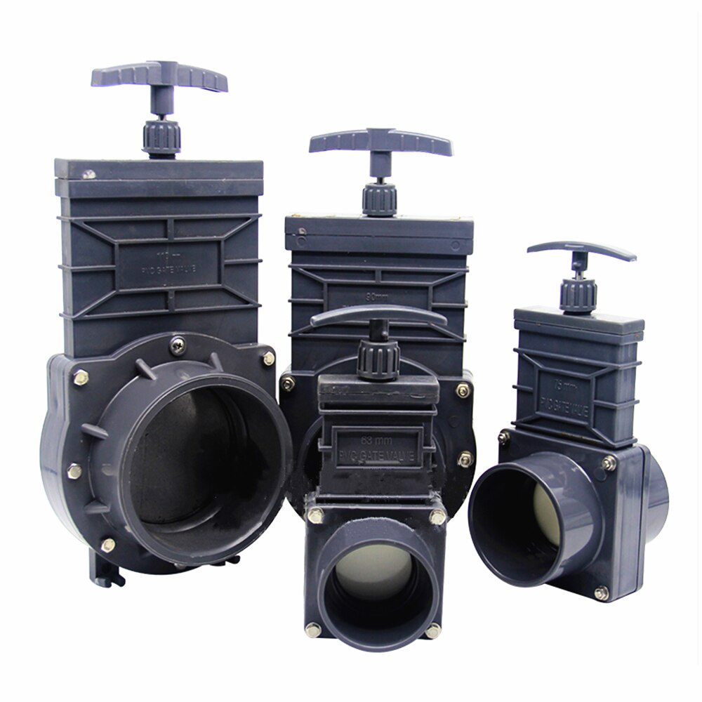 DN75 Camp drain valve sewage RV valve UPVC caravan gate valve Flange and pull line with good corrosion and pressure resistance