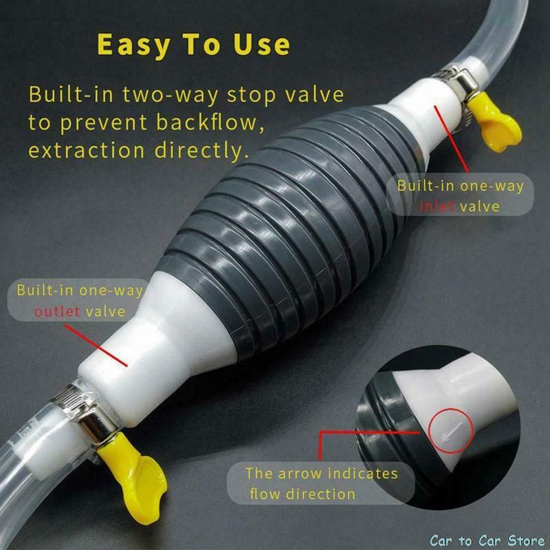 Benzine Handpomp, Brandstofoverdrachtspomp, 8mm 2M Sifon Handpomp Noodsituatie Handpomp Zuigkracht Voor Benzine Gas Diesel Olie Water Vloeibare Fish Tank