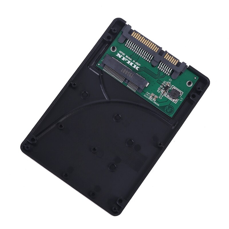 7mm mSATA SSD à 2.5 pouces SATA adaptateur boîtier convertisseur plastique boîtier de disque dur boîtier de disque dur externe