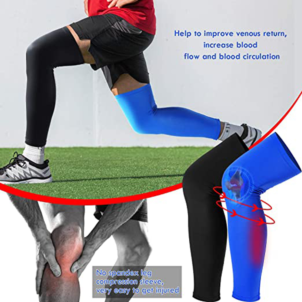1 Uds rodillera deportiva Protector Correa, transpirable ANTI-UV ciclismo al aire libre manga de pierna baloncesto mangas de pierna rodilleras