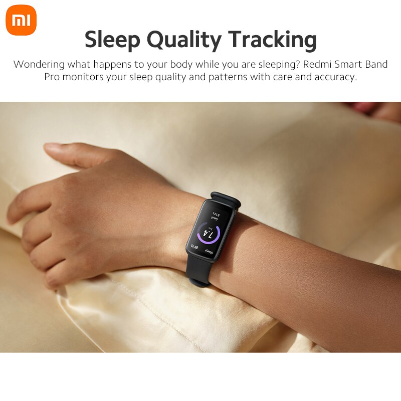 Xiaomi Redmi Clever Band Profi Armbinde 1.47 ''Voll AMOLED 100% NTSC 450 Nit 110 + Fitness 50m ATM modus Tragen App