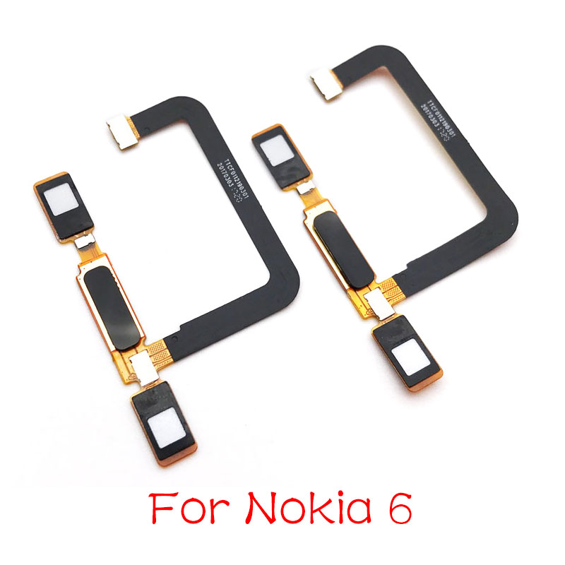 Für Nokia 6 Heimat Taste Fingerabdruck Männerü Zurück Schlüssel Anerkennung Sensor biegen Kabel Band
