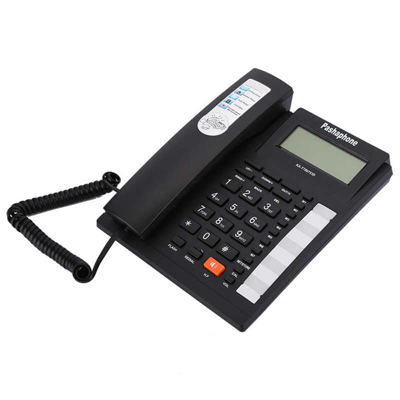 Office Home Corded Telephone Desktop Landline Phone Fixed Wired Phone with Caller ID Display for Home Office Hotel Use