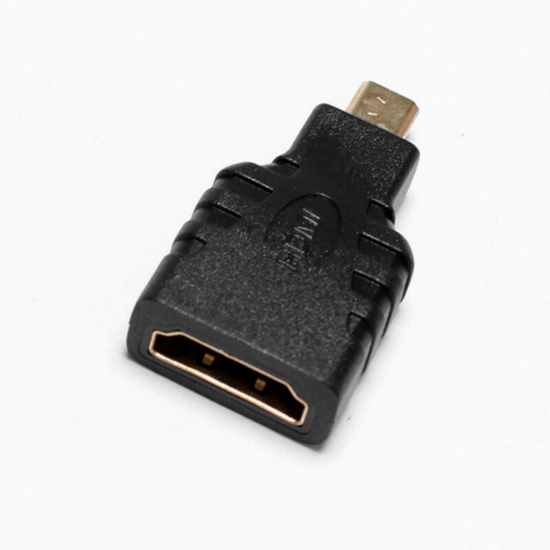 1pc Micro HDMI EEN Type Socket naar HDMI Micro D Mannelijke Plug Converters Kabel Adapter Gold Contacten