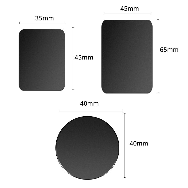 5 uds pegatina placa de Metal disco hoja de hierro para imán soporte para teléfono móvil para soportes magnéticos para teléfono de coche