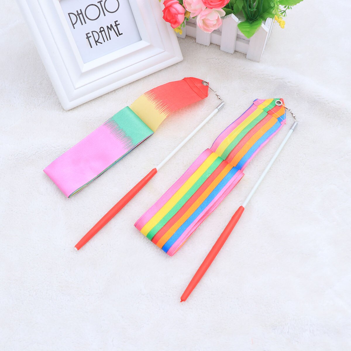 2 Pcs 2M Gymnastics Ribbons Lightweight Twirling R... – Grandado