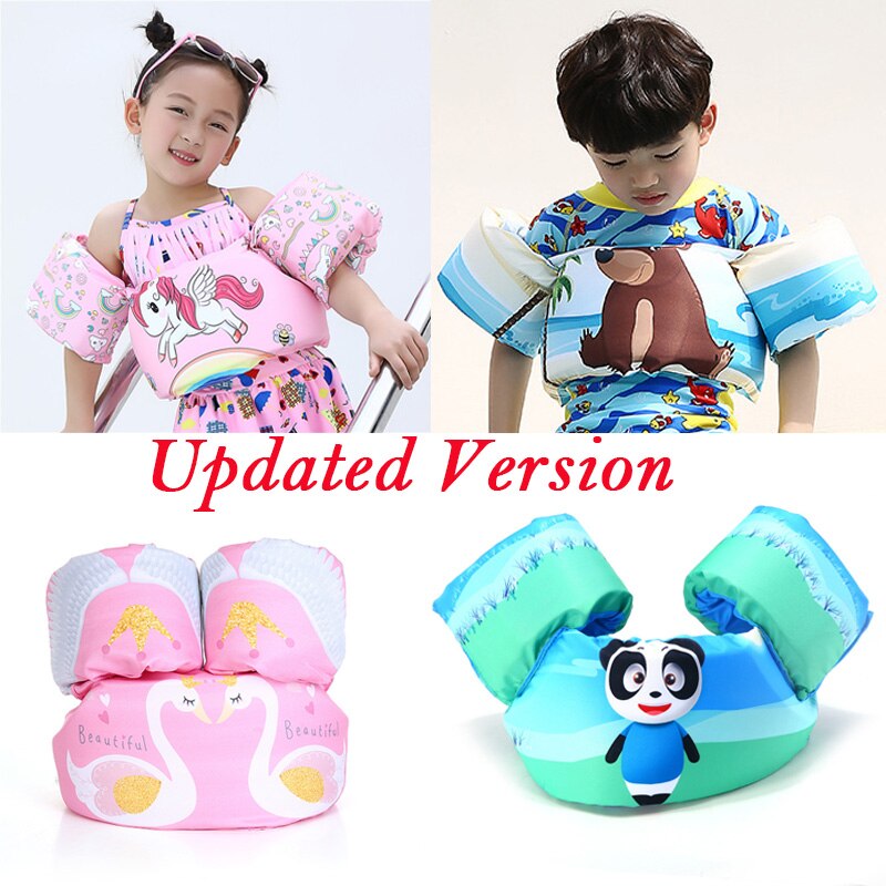 Sommer Bad Spielzeug Cartoon Einhorn Leben Jacke Sicherheit Weste Puddle Krabben Delphin Flamingo Bär Panda Hai Schwimmen Fisch für Kid baby