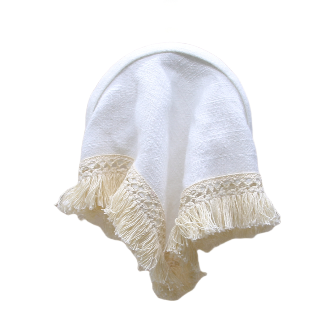 Bandana de tela vaquera para niña, Bandana de lino, accesorios para el cabello, novedad de primavera y verano: Gris oscuro