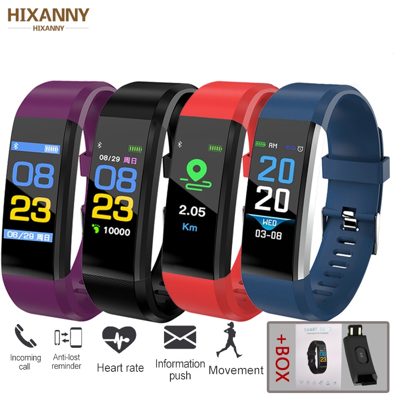 ID115Plus Smart Armband Sport Bluetooth Polsbandje Hartslagmeter Horloge Activiteit Fitness Tracker Slimme Band