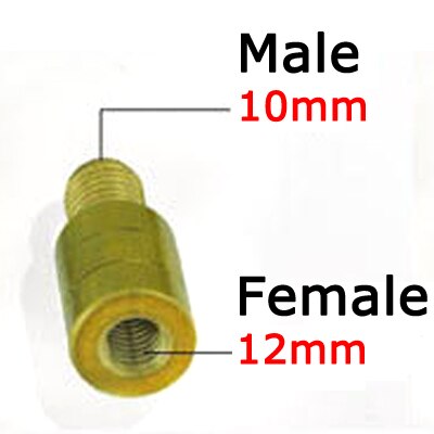 Messing nethåndtag gevindadapter 10mm to 12mm 8mm to 6mm 10mm 12mm to 10mm 8mm 6mm to 8mm fiskelandingsnet gør-det-selv-tilbehør: 10mm to 12mm