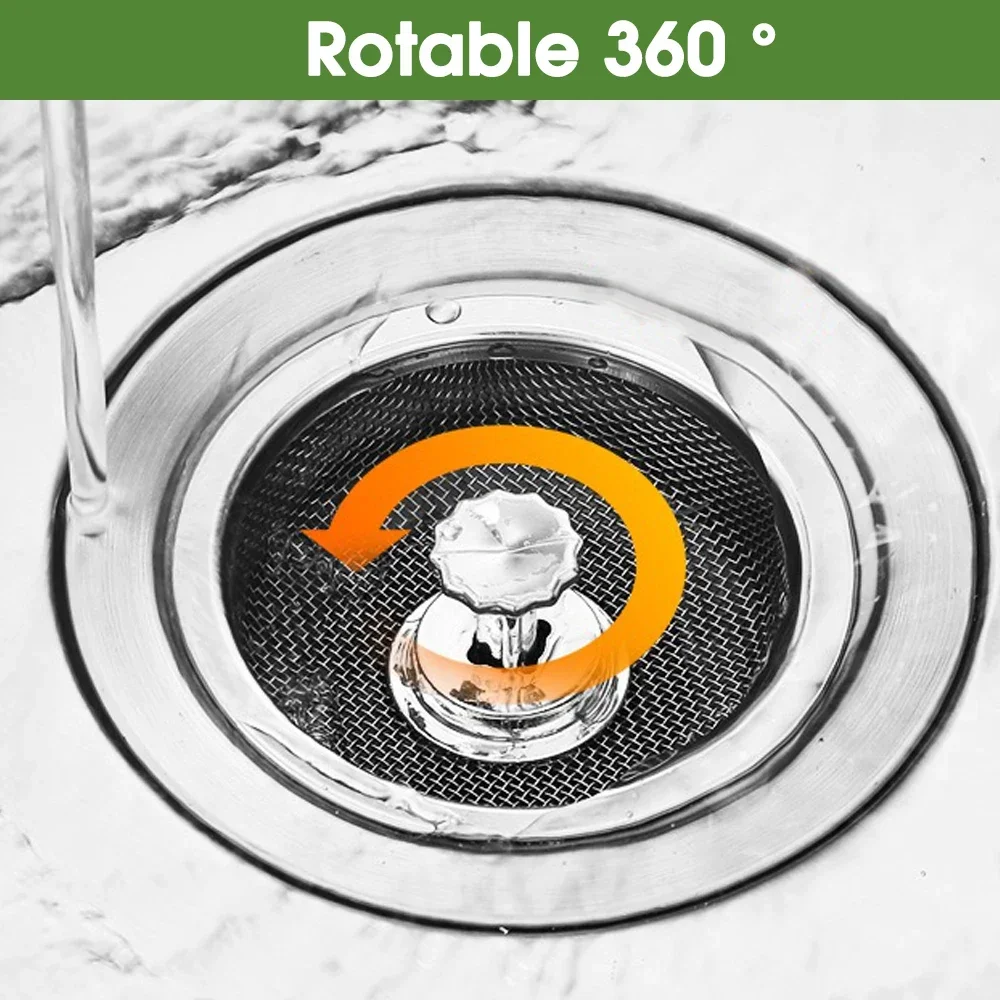Küche Waschbecken Filter Mesh Edelstahl Waschbecken Sieb Anti-Blocking Badezimmer Bodenabläufe Haar Catcher Stopper Waschbecken Zubehör