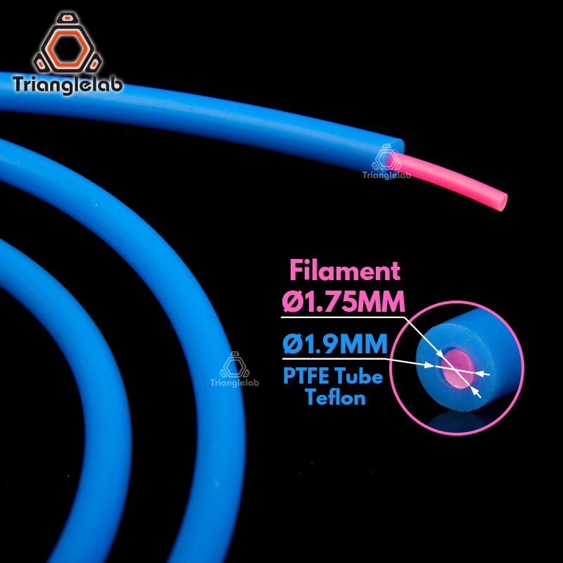 Trianglelab Hotend Ptfe Buis Teflonto Voor Prusa I3 Anet Mk8 1.75Mm Filament ID1.9mmOD4mm Capricornus Buis